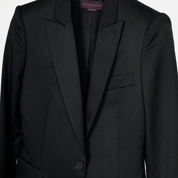 Stella McCartney Classic Tailored Black Blazer - Picture 3 of 10